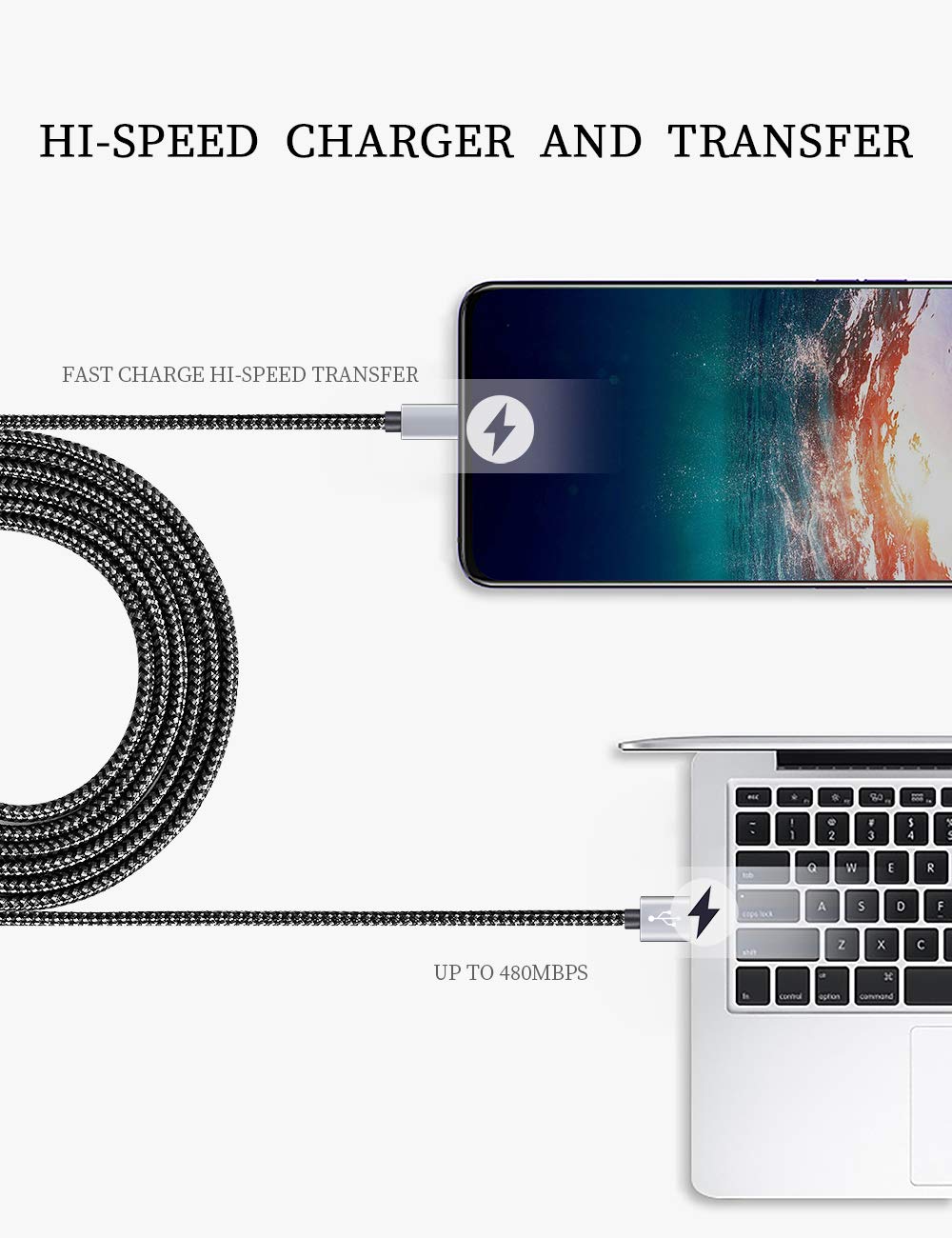 USB Type C Cable Fast Charging