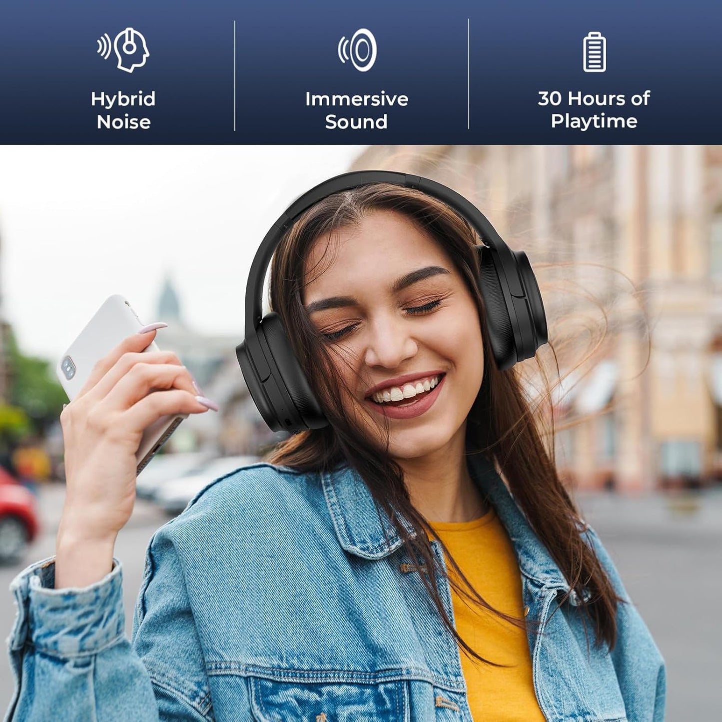 Hybrid Active Noise Cancelling Headphones