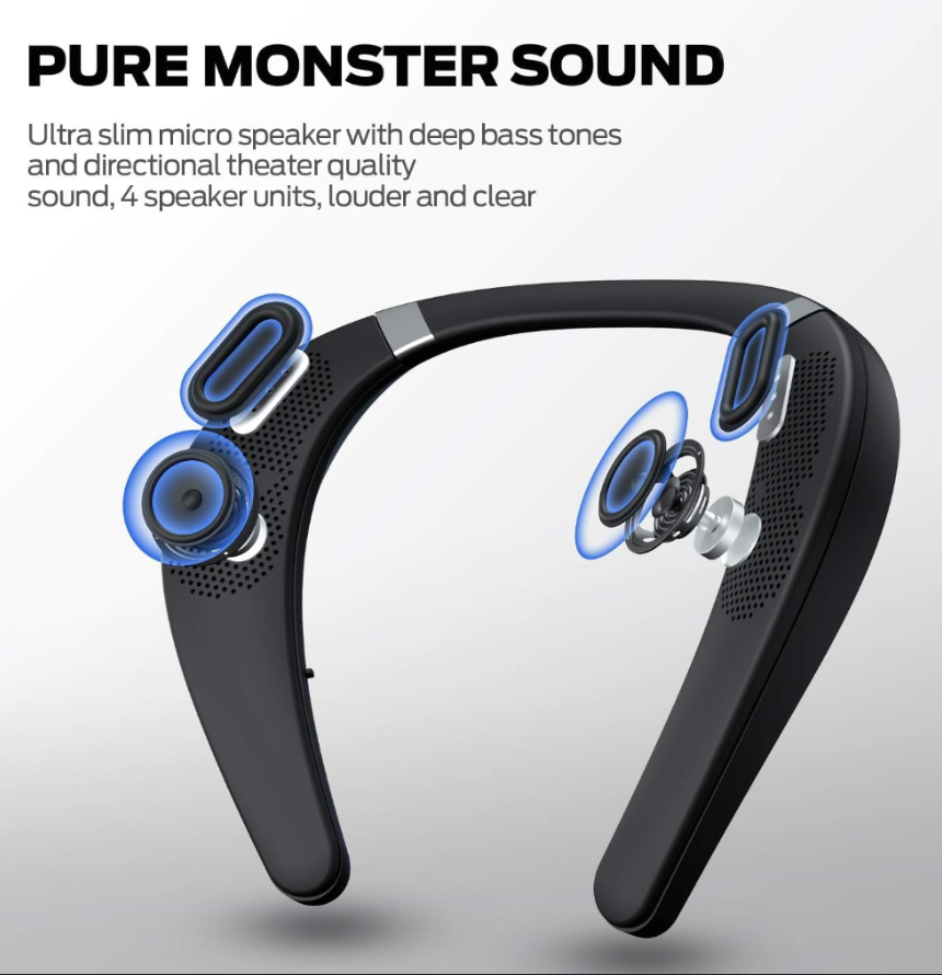Neckband Bluetooth Speaker